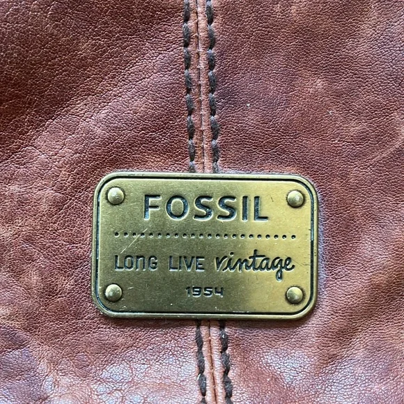 Fossil Brown Leather Women's Bag - Picture 2 of 5